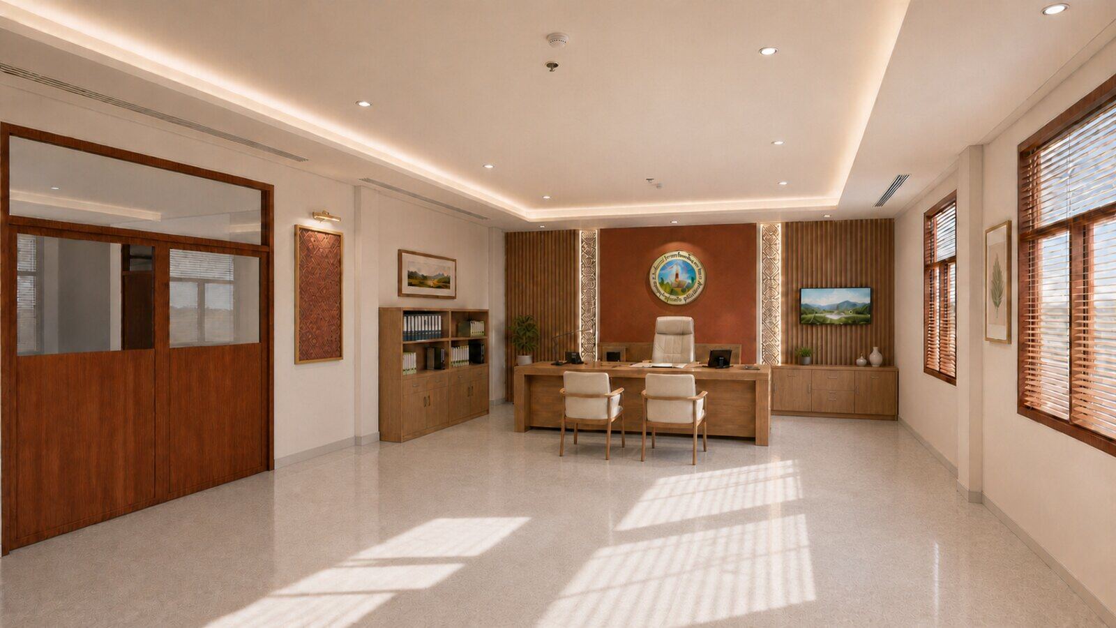 ห้องทำงานผู้บริหารองค์การบริหารส่วนตำบลสำโรง จังหวัดสุรินทร์